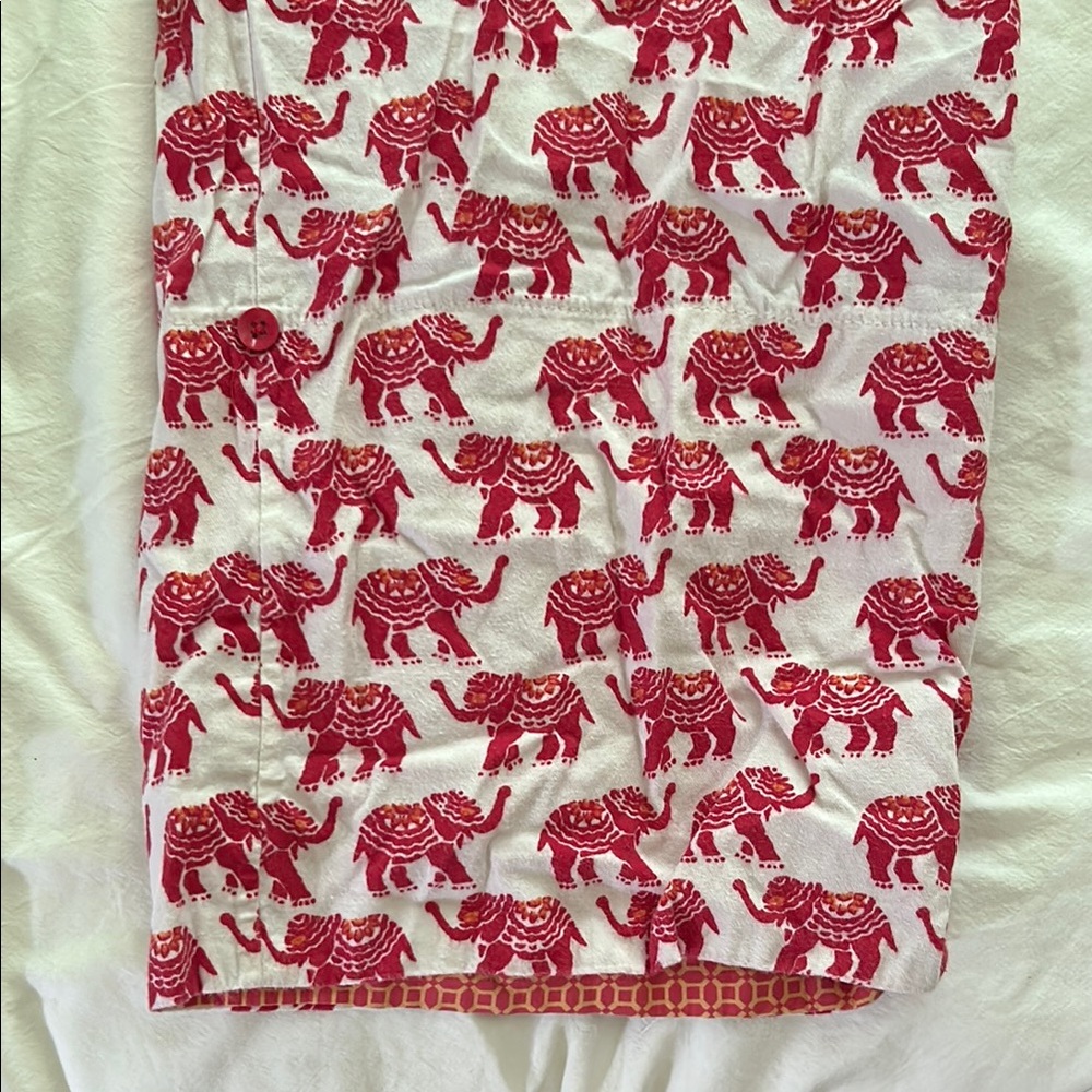 World Market Red and White Elephant Pajamas - Picture 5 of 5
